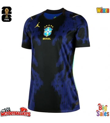 Brazil Replica Away Stadium Shirt for Women World Cup 2026 Short Sleeve